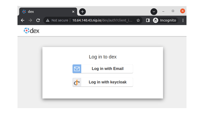 Log in with Keycloak