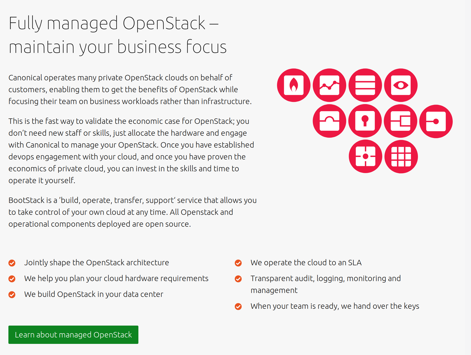 Managed OpenStack from Canonical